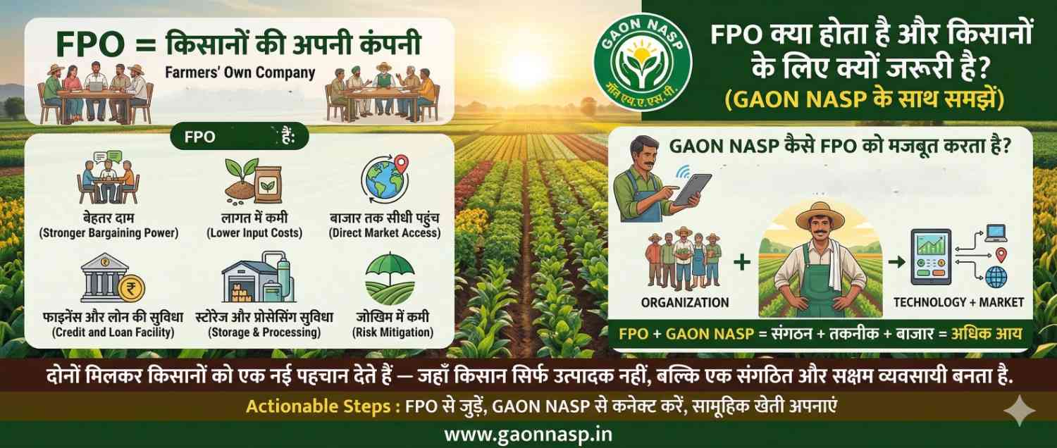 What is an FPO and Why is it Important for Farmers? (With GAON NASP Model)